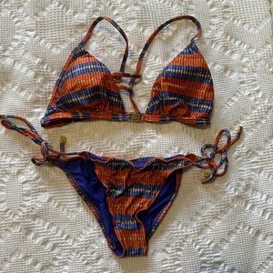 Vix Bikini blue orange size small